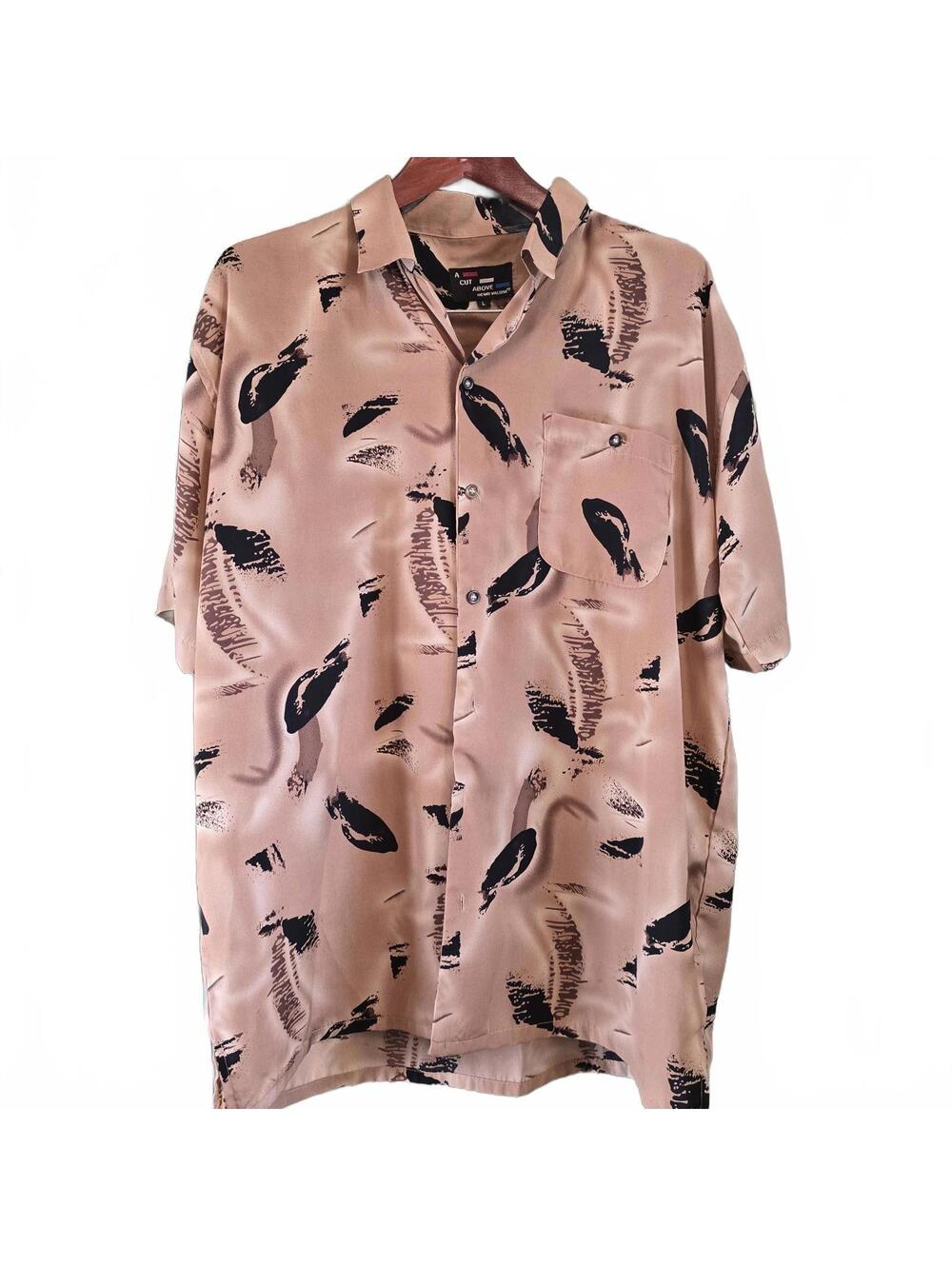 Henri Valois Cut Above Short-Sleeve Shirt - Size Large